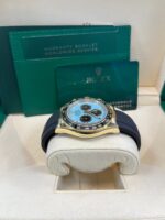 Rolex Daytona Yellow Gold Daytona Tiffany Dial on Oysterflex New 2025 Release Reference 126518 - Image 7