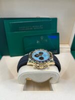 Rolex Daytona Yellow Gold Daytona Tiffany Dial on Oysterflex New 2025 Release Reference 126518 - Image 6