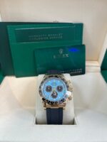 Rolex Daytona Yellow Gold Daytona Tiffany Dial on Oysterflex New 2025 Release Reference 126518 - Image 3