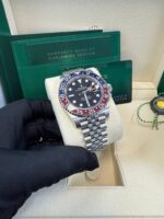 Rolex GMT-Master II Steel Blue & Red "Pepsi" Bezel and Black Dial (Ref# 126710BLRO) - Image 9
