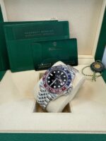 Rolex GMT-Master II Steel Blue & Red "Pepsi" Bezel and Black Dial (Ref# 126710BLRO) - Image 8