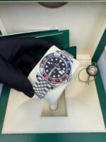 Rolex GMT-Master II Steel Blue & Red "Pepsi" Bezel and Black Dial (Ref# 126710BLRO) - Image 13
