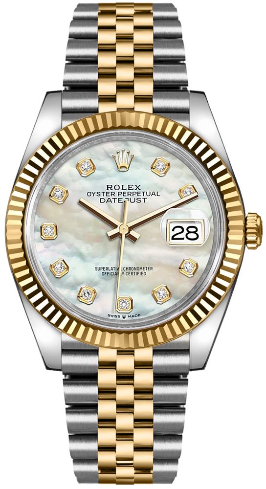 rolex-mother-of-pearl-dial-jubilee-two-tone-yellow-gold-datejust-36-reference-126233-613002.jpg Rolex Mother of Pearl Dial Jubilee Two-Tone Yellow Gold Datejust 36 (Reference 126233) - Image 1