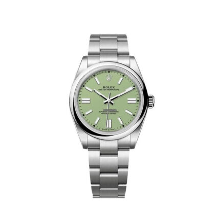 Rolex New Release 2025 Oyster Perpetual Stainless Dial 41mm PISTACHIO 134300