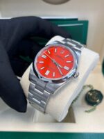 Rolex Oyster Perpetual 41 Red Dial Oyster Bracelet 124300 - Image 10