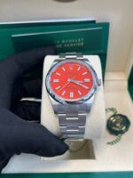 Rolex Oyster Perpetual 41 Red Dial Oyster Bracelet 124300 - Image 8