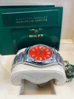 Rolex Oyster Perpetual 41 Red Dial Oyster Bracelet 124300 - Image 3