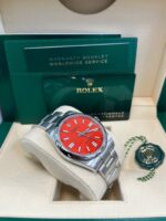 Rolex Oyster Perpetual 41 Red Dial Oyster Bracelet 124300 - Image 5