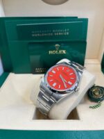 Rolex Oyster Perpetual 41 Red Dial Oyster Bracelet 124300 - Image 6