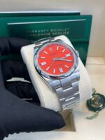 Rolex Oyster Perpetual 41 Red Dial Oyster Bracelet 124300 - Image 9