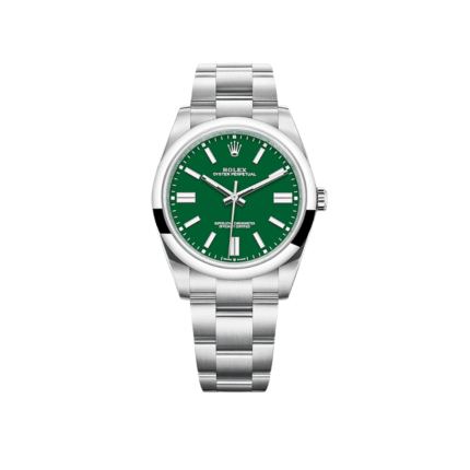 Rolex Oyster Perpetual 41 Stainless Steel - Green Index Dial - Oyster Bracelet (Ref# 124300)