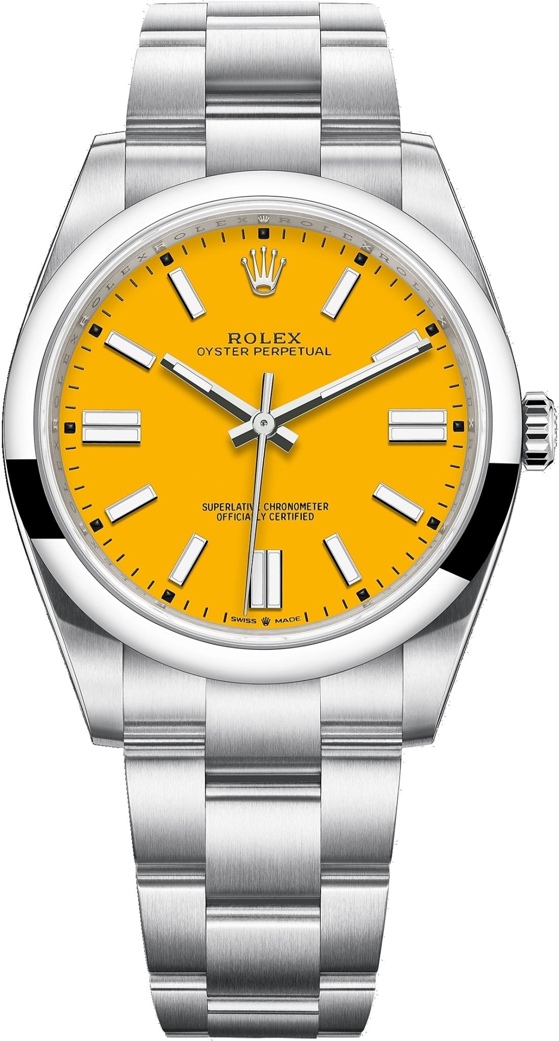 rolex-oyster-perpetual-41-stainless-steel-sunflower-yellow-dial-oyster-bracelet-ref-124300-248613.jpg Rolex Oyster Perpetual 41 Stainless Steel/ Sunflower Yellow Dial/ Oyster Bracelet (Ref# 124300) - Image 1