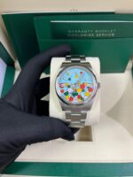 Rolex Oyster Perpetual Oyster Perpetual 41 Celebration Dial New 2023 Release 124300 Turquoise Colorful Dial - Image 10
