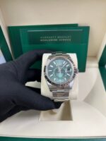 Rolex Sky-Dweller 42 mm Oystersteel and White Gold Green Dial Sky Dweller 336934 - Image 11