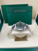 Rolex Sky-Dweller 42 mm Oystersteel and White Gold Green Dial Sky Dweller 336934 - Image 5