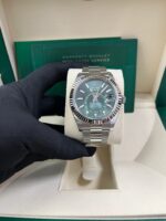 Rolex Sky-Dweller 42 mm Oystersteel and White Gold Green Dial Sky Dweller 336934 - Image 13
