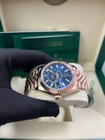 Rolex Sky-Dweller 42mm Blue Dial Rose Gold Jubilee Bracelet 336935 - Image 11