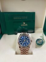 Rolex Sky-Dweller 42mm Blue Dial Rose Gold Jubilee Bracelet 336935 - Image 2