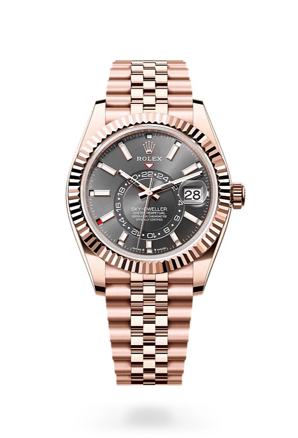 rolex-sky-dweller-42mm-rhodium-dial-rose-gold-jubilee-bracelet-336935-607874.jpg Rolex Sky-Dweller 42mm Rhodium Dial Rose Gold Jubilee Bracelet 336935 - Image 1