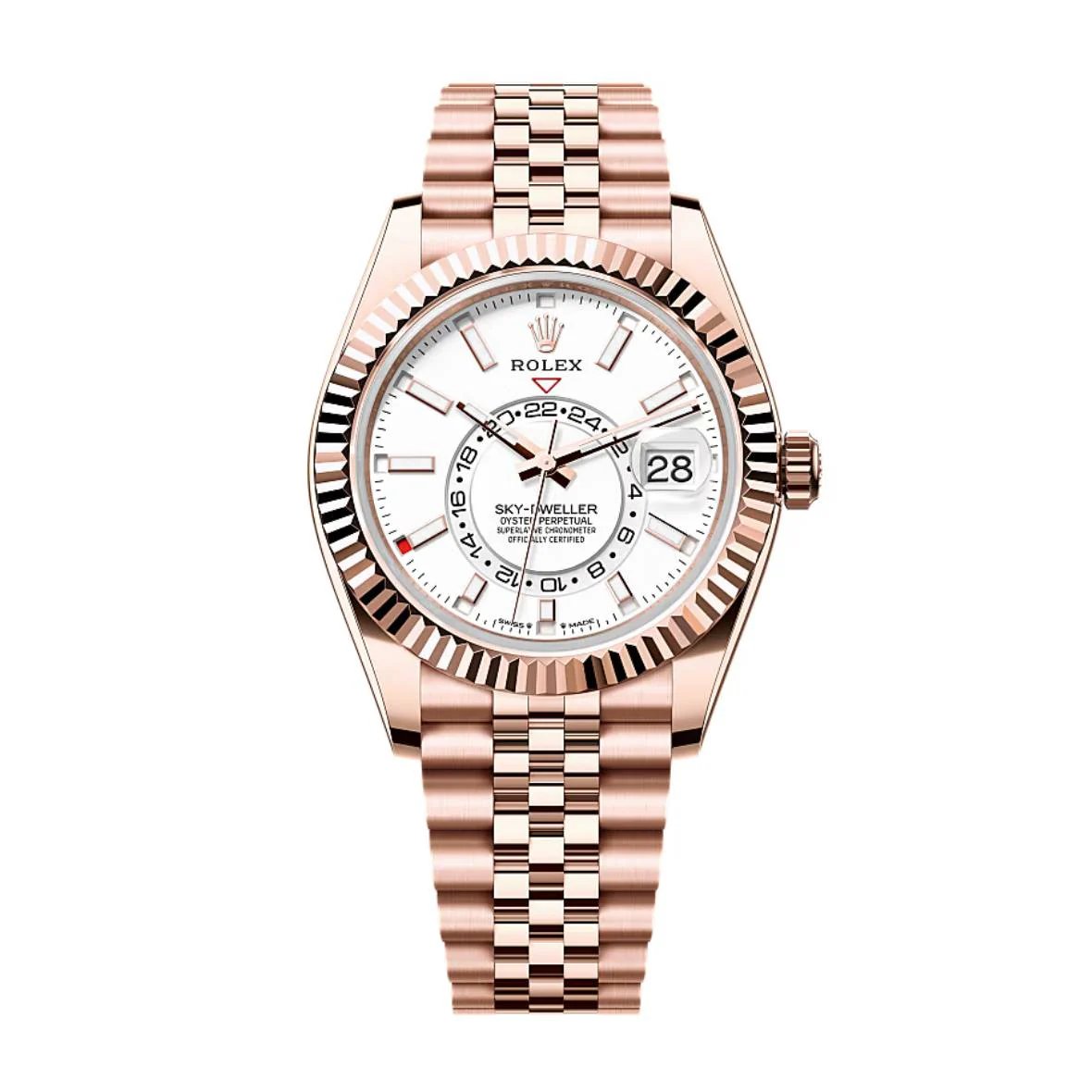 rolex-sky-dweller-42mm-white-dial-rose-gold-jubilee-bracelet-336935-138066.jpg Rolex Sky-Dweller 42mm White Dial Rose Gold Jubilee Bracelet 336935 - Image 1