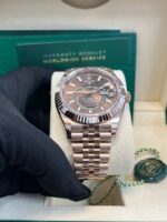 Rolex Sky-Dweller Chocolate Dial Jubilee Bracelet 336935 - Image 12
