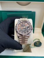 Rolex Sky-Dweller Chocolate Dial Jubilee Bracelet 336935 - Image 11