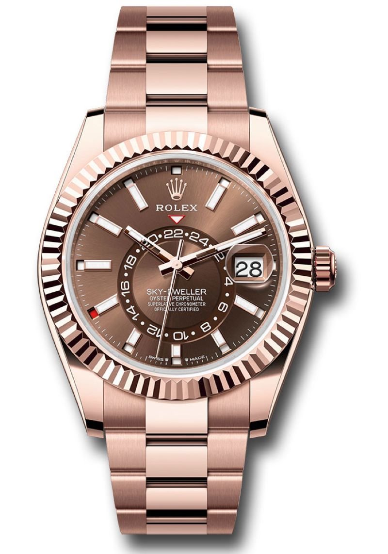 rolex-sky-dweller-chocolate-dial-oyster-bracelet-336935-498294.jpg Rolex Sky-Dweller Chocolate Dial Oyster Bracelet 336935 - Image 1