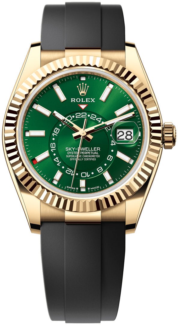 rolex-sky-dweller-new-release-2025-sky-dweller-336238-yellow-gold-bright-green-dial-oysterflex-4958294.jpg Rolex Sky-Dweller New Release 2025 Sky-Dweller 336238 Yellow Gold Bright Green Dial Oysterflex - Image 1