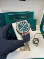 Rolex Sky-Dweller New Release 2025 Sky-Dweller 336238 Yellow Gold Bright Green Dial Oysterflex - Image 10