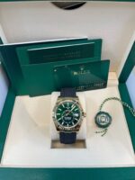 Rolex Sky-Dweller New Release 2025 Sky-Dweller 336238 Yellow Gold Bright Green Dial Oysterflex - Image 2