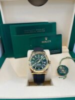 Rolex Sky-Dweller New Release 2025 Sky-Dweller 336238 Yellow Gold Bright Green Dial Oysterflex - Image 3