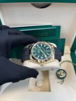 Rolex Sky-Dweller New Release 2025 Sky-Dweller 336238 Yellow Gold Bright Green Dial Oysterflex - Image 13