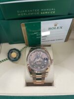 Rolex Sky-Dweller Rose Gold Sky-Dweller Chocolate Sunray Arabic Dial (Reference # 326935) - Image 2