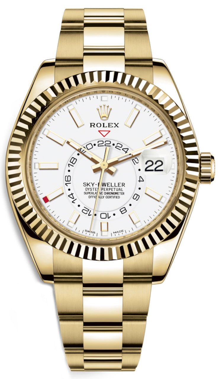 rolex-sky-dweller-yellow-gold-white-dial-oyster-bracelet-ref-326938-205766.jpg Rolex Sky-Dweller Yellow Gold - White Dial - Oyster Bracelet (Ref# 326938) - Image 1