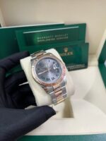 Rolex Steel and Rose Gold Datejust 41mm - Fluted Bezel - Slate Gray Wimbledon Roman Dial (Reference #126331) - Image 10