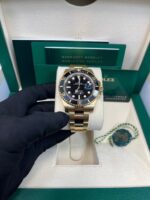 Rolex Submariner Date Certified Yellow Gold Black Dial 116618ln - Image 9