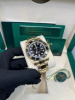 Rolex Submariner Date Certified Yellow Gold Black Dial 116618ln - Image 7