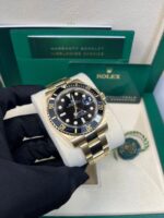 Rolex Submariner Date Certified Yellow Gold Black Dial 116618ln - Image 13