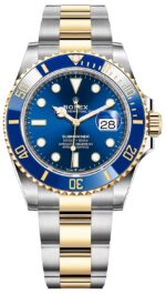 Rolex Submariner Two-Tone Yellow Gold & Steel Rolesor - Blue Dial Ceramic Bezel (Ref# 126613LB)