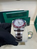 Rolex White Gold GMT-Master II 40 Watch - Blue and Red Pepsi Bezel - Meteorite Dial - Oyster Bracelet (Ref # 126719BLRO ) - Image 12