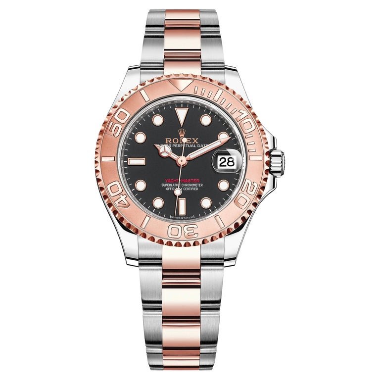 rolex-yacht-master-37-steel-and-everose-gold-rolesor-yacht-master-37-watch-black-dial-oyster-bracelet-268621-574993.jpg Rolex Yacht-Master 37 Steel and Everose Gold Rolesor Yacht-Master 37 Watch - Black Dial - Oyster Bracelet 268621 - Image 1