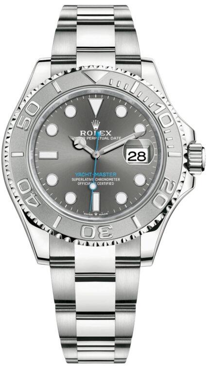 Rolex Yacht-Master 40mm Platinum & Stainless Steel - Dark Rhodium Dial (Ref# 126622)