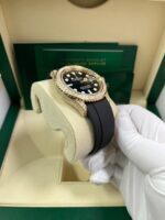 Rolex Yacht-Master 42 Yellow Gold Baguette Bezel Diamond Set Case/Buckle 226668TBR - Image 10