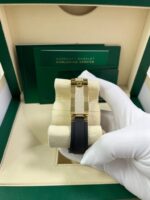 Rolex Yacht-Master 42 Yellow Gold Baguette Bezel Diamond Set Case/Buckle 226668TBR - Image 11