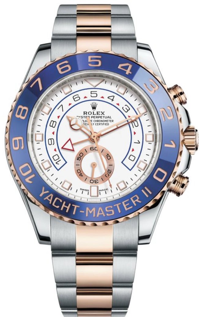rolex-yacht-master-ii-two-tone-rose-gold-steel-white-dial-ref-116681-792672.jpg Rolex Yacht-Master II Two-Tone Rose Gold & Steel - White Dial (Ref# 116681) - Image 1