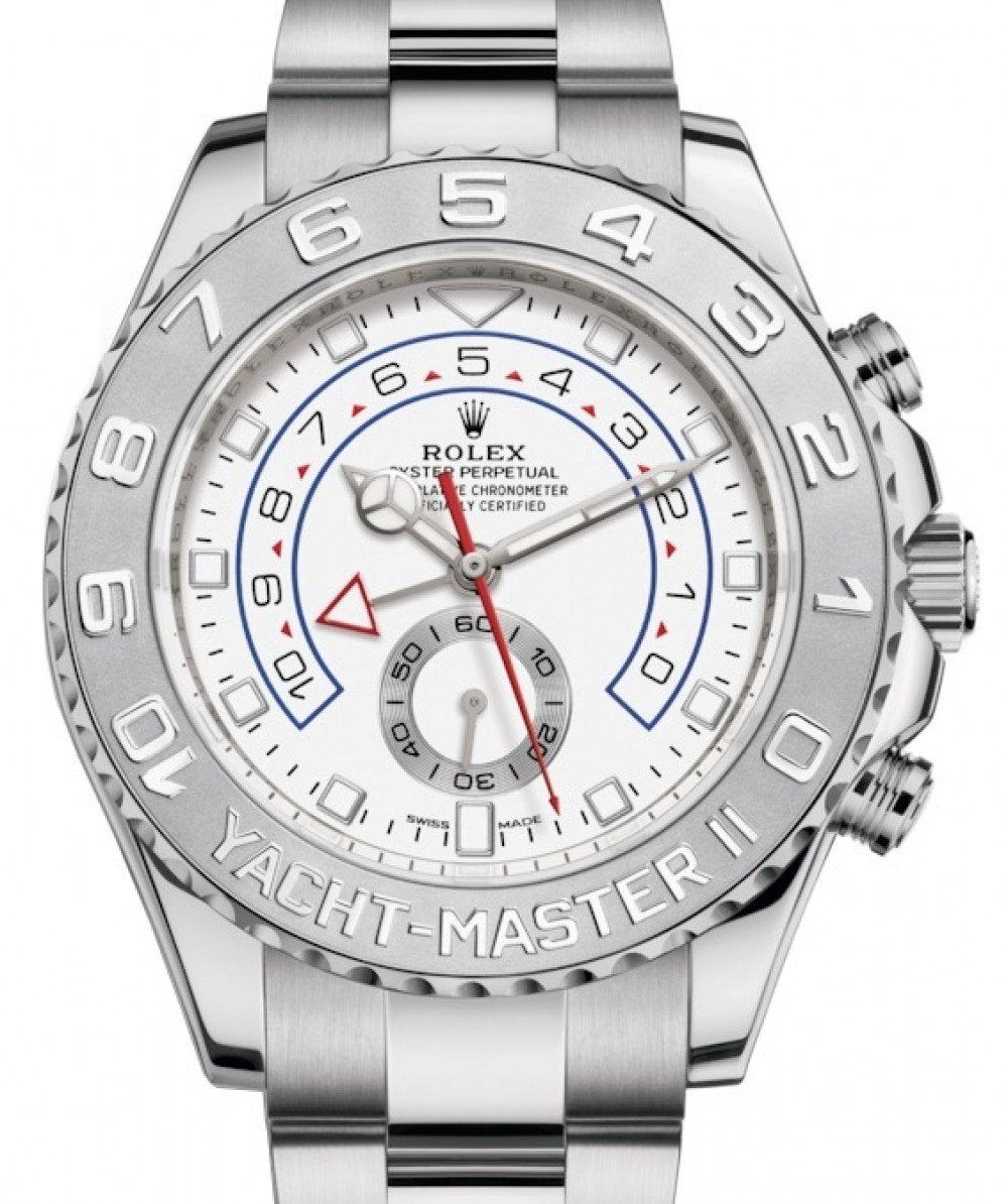 rolex-yacht-master-ii-white-gold-white-dial-44mm-platinum-bezel-116689-379525.jpg Rolex Yacht-Master II White Gold / White Dial / 44mm Platinum Bezel 116689 - Image 1