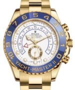 Rolex Yacht-Master II Yellow Gold White Mercedes Dial (Ref# 116688)