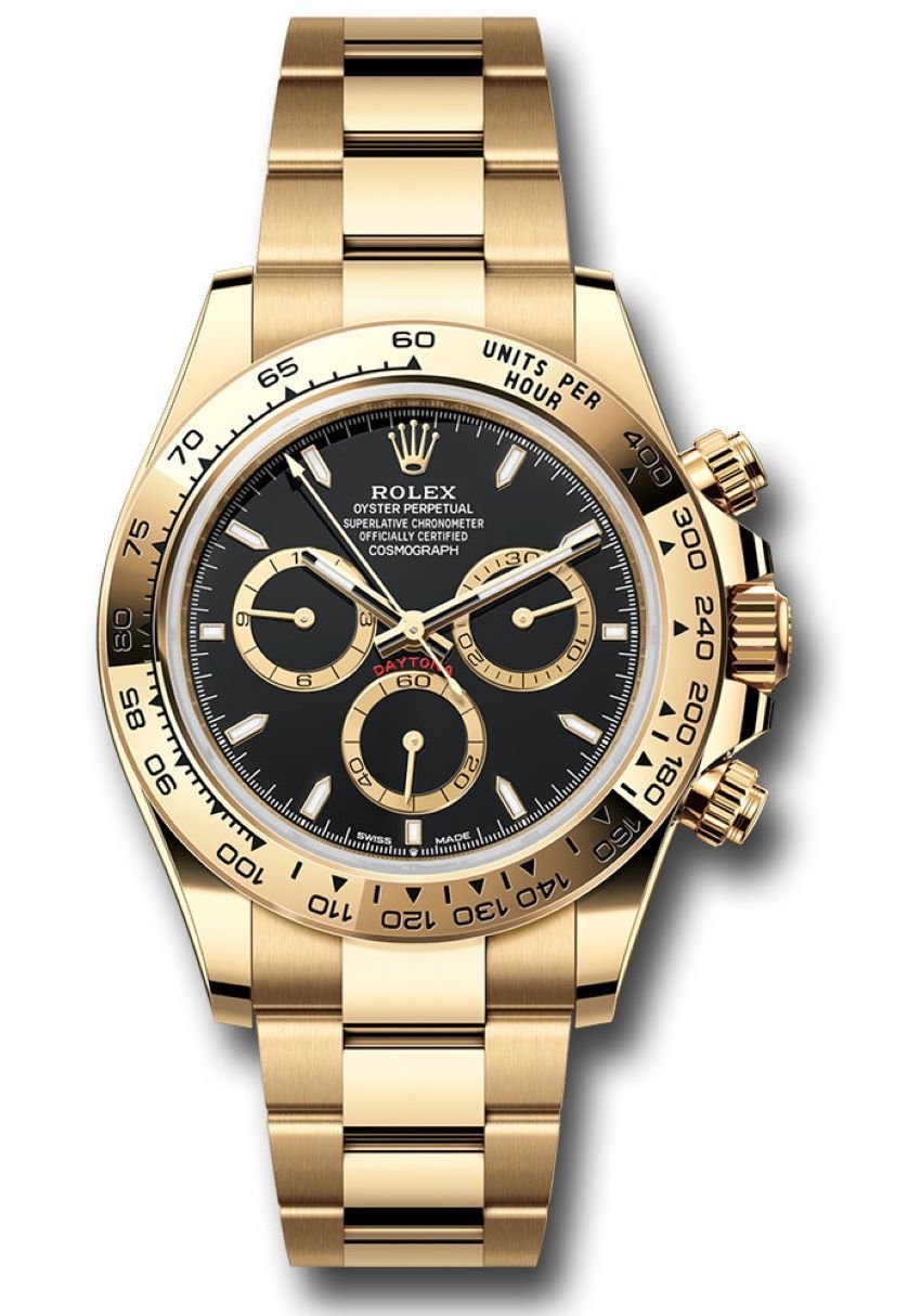 rolex-yellow-gold-black-index-dial-oyster-bracelet-126508-244082.jpg Rolex Yellow Gold Black Index Dial Daytona Oyster Bracelet 126508 - Image 1