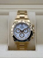 Rolex Yellow Gold White Index Dial Daytona Oyster Bracelet 126508 - Image 6