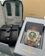 Vacheron Constantin Overseas Chronograph Rose Gold Green Dial 5520V/210R-B966 - Image 5
